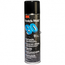 90 спрей 3М аэрозольный Scotch-Weld суперпрочный, цвет белый, 500мл