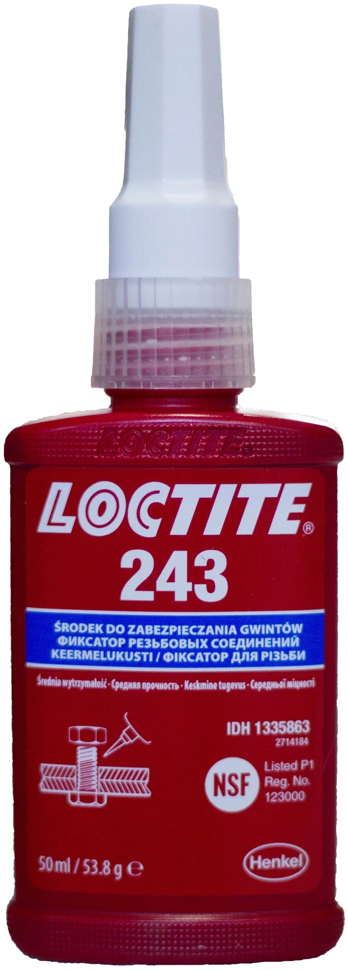 Henkel Loctite 243 Резьбовой фиксатор 50мл